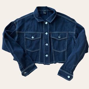 Forever 21 Black Jean Jacket